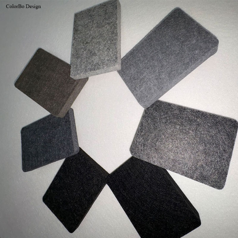 CBB37 African Grey Decorative Resilient Sound Isolation Clip Material 12MM Acoustic Panel