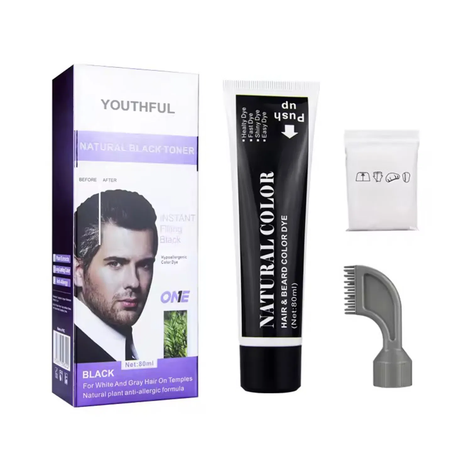 Factory Price Long-Lasting Hair Beard Coloring Dye