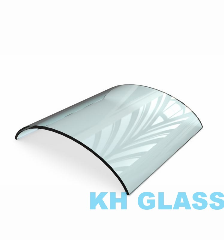 Extra Clear Curved Safety Glass 19mm 22mm 25mm Thick Architectural Tempered Glass