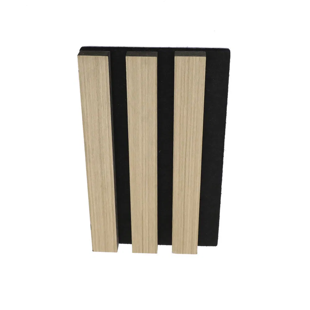 Grade MDF Slats Acoustic Panels with Pet and Veneer CE Certificate