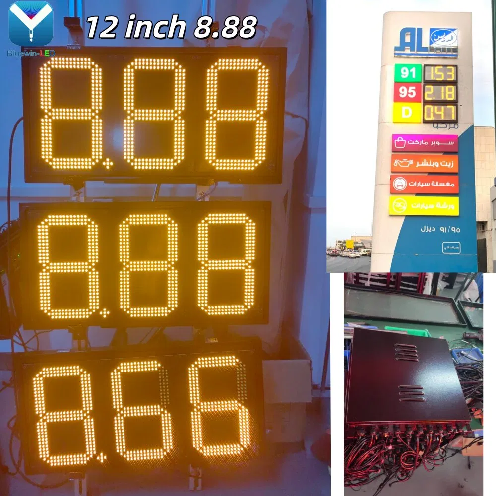 8.88 LED Display Panel LED Gas Sign Gas Station Sign Petrol Price Display