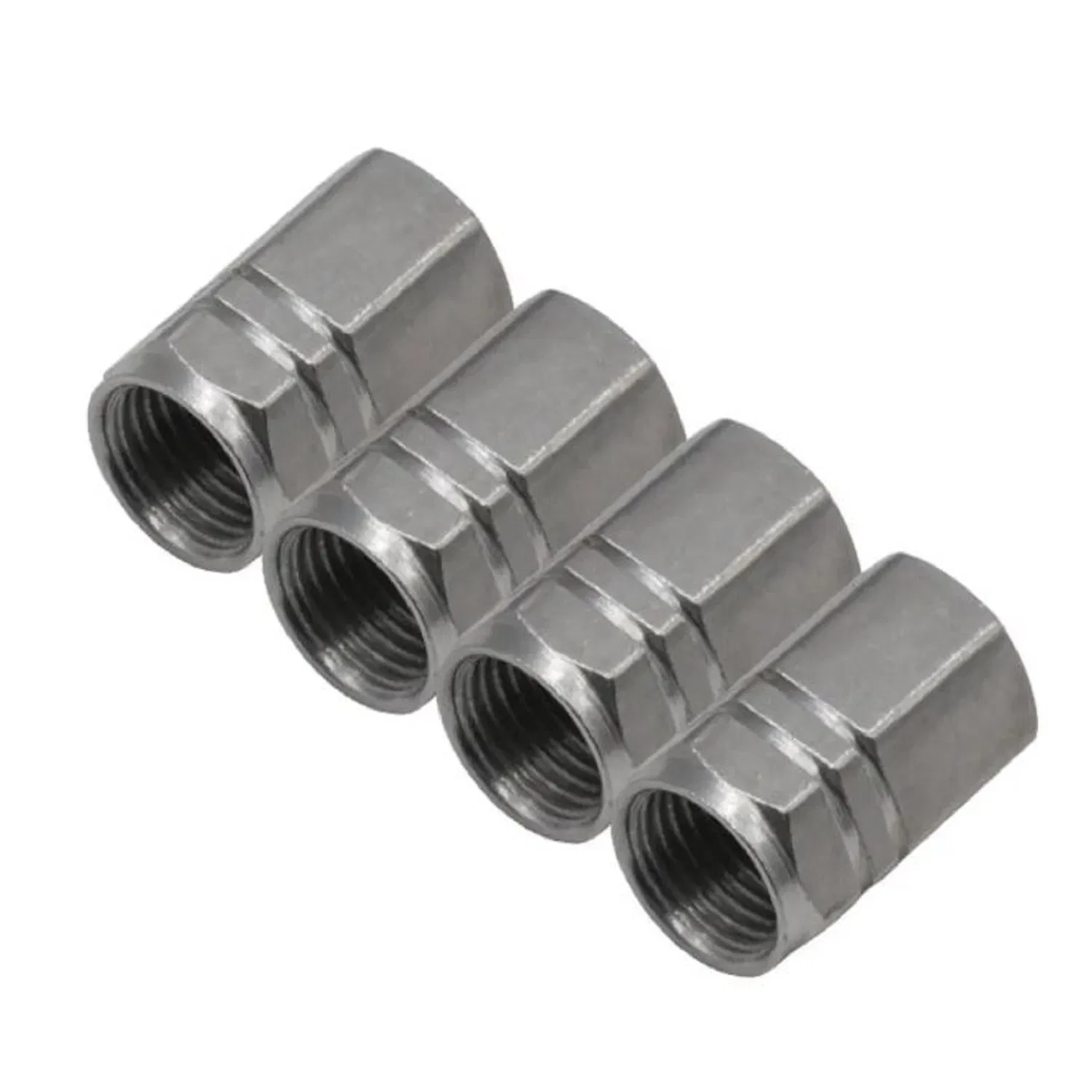 CNC Turning Machining Component Custom Anodized Colorful Aluminum Alloy Parts Valve Caps