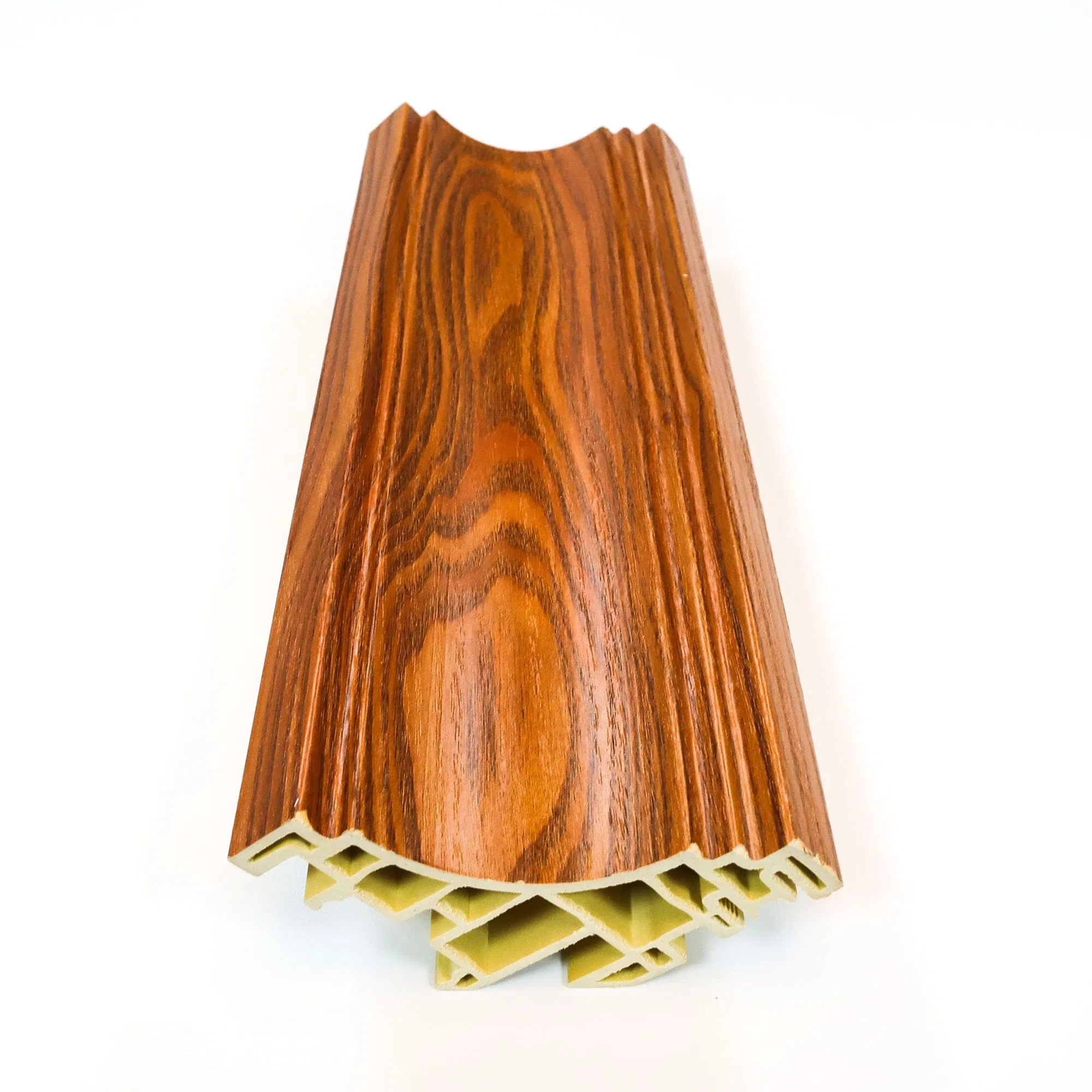 150mm Luxury WPC Bamboo Fiber Composite Interior Decorative Crown Polyurethane Cornice Moulding From Shandong on Sale
