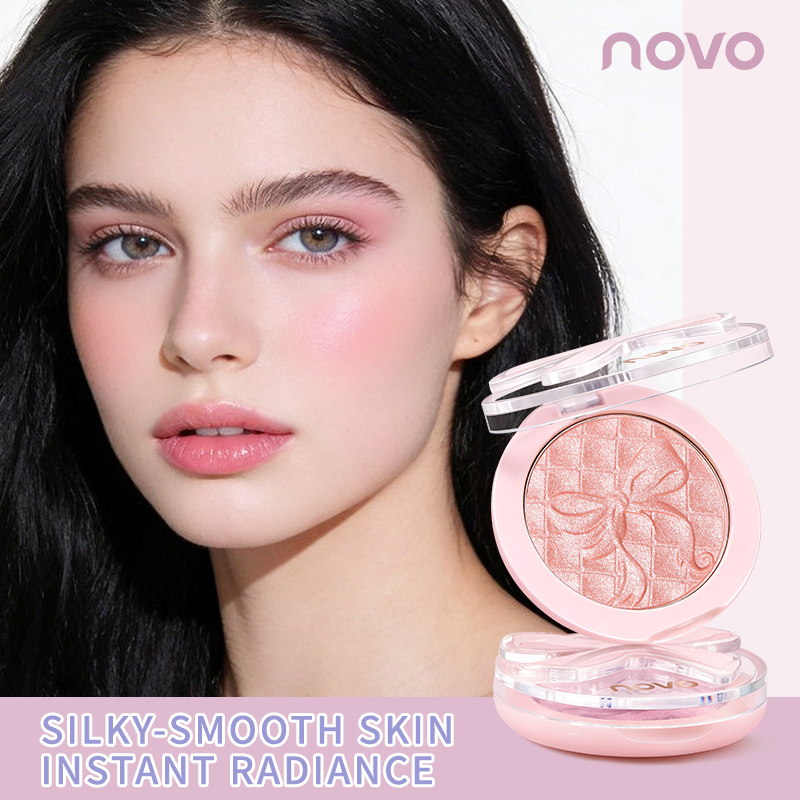 Private Label Makeup 2 in 1 Cheek Highlighter Smooth Skin Finish Natural Classic Shimmer Blush