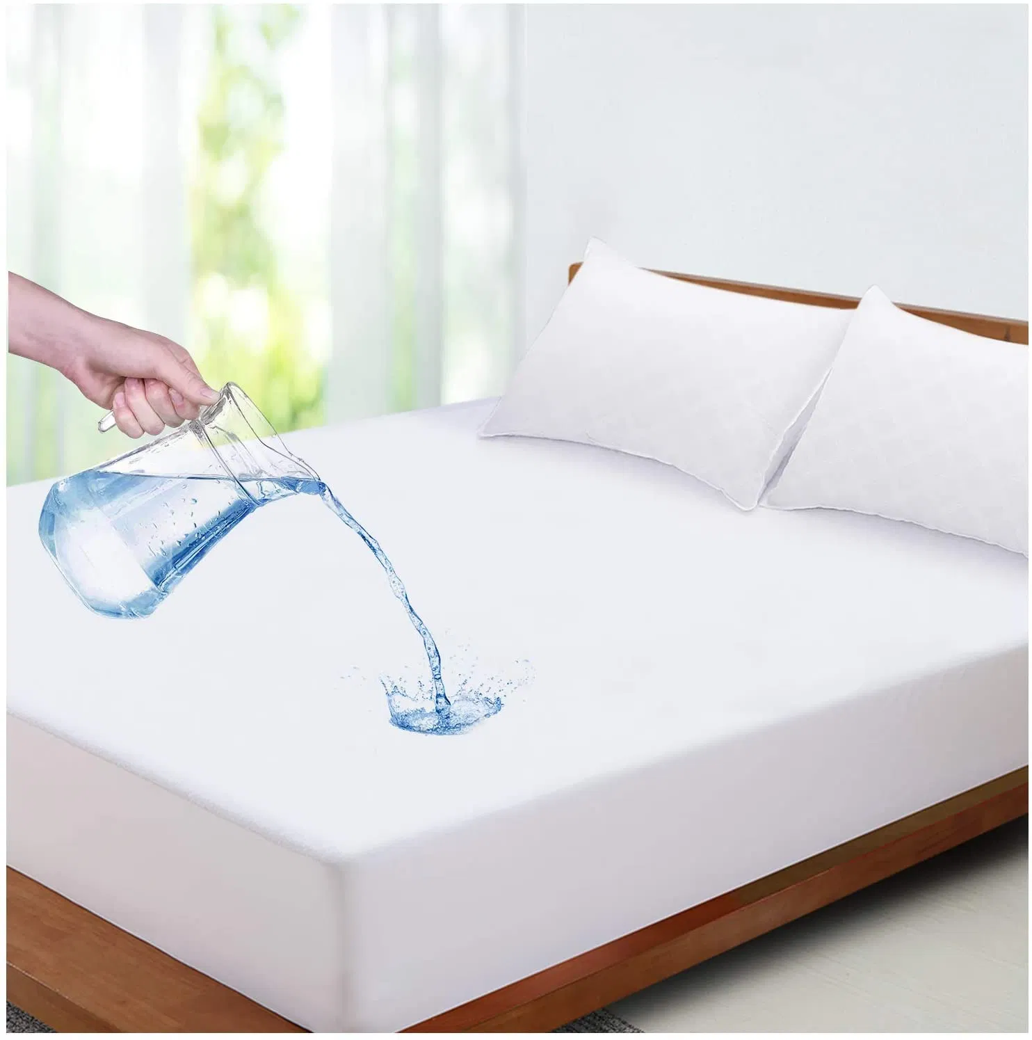 Fabric Quilted Waterproof Mattress Protector