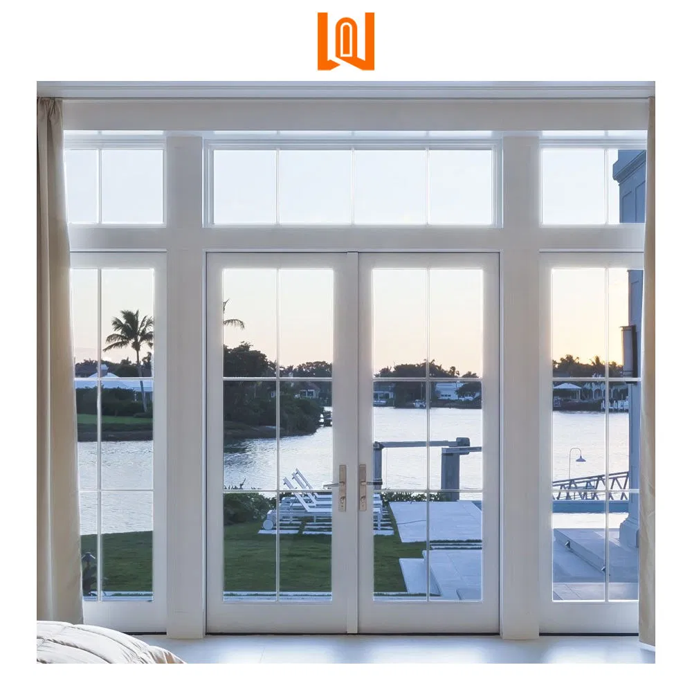 Wanjla European Style Double Glazed Plastic Glass Front French Doors
