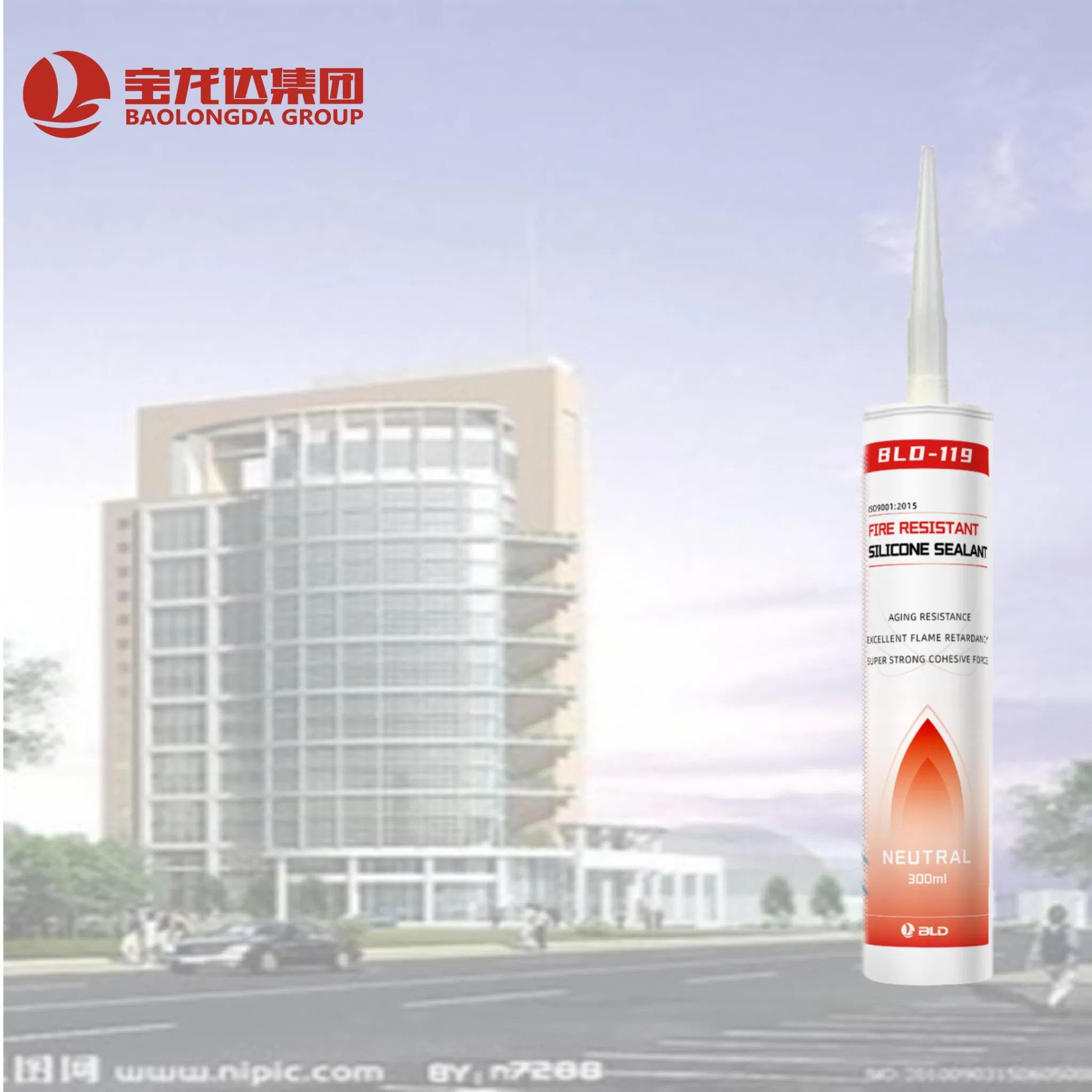Flexible Fireproof Silicone Sealant for Sealing Gaps and Cracks