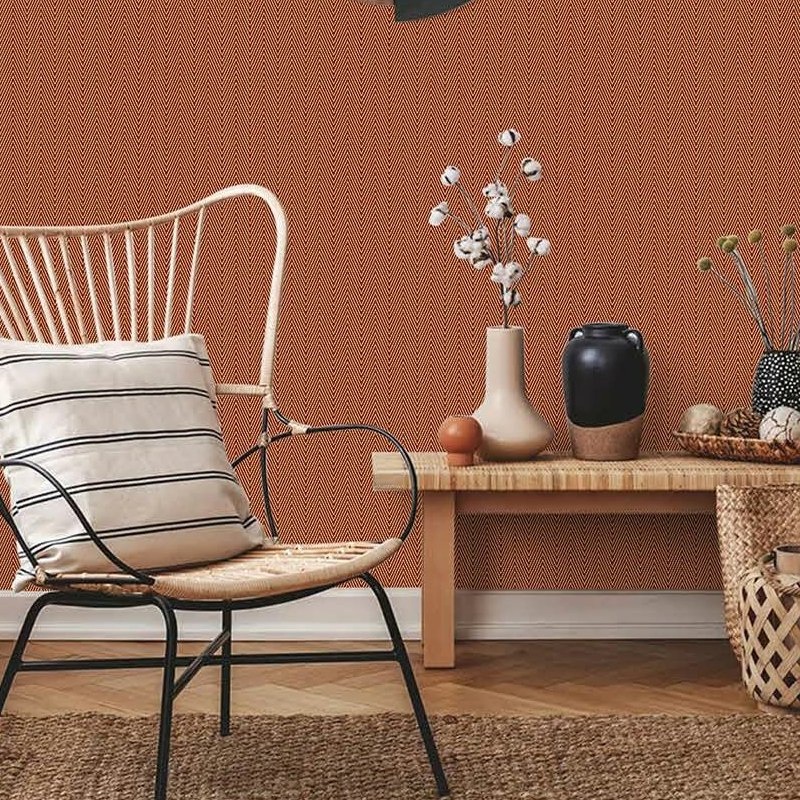 Modern Minimalist Design Fireproof Vinyl Wallpaper Waterproof and Stain-Resistant Suitable for Restaurant and Hotel Wall Decoration