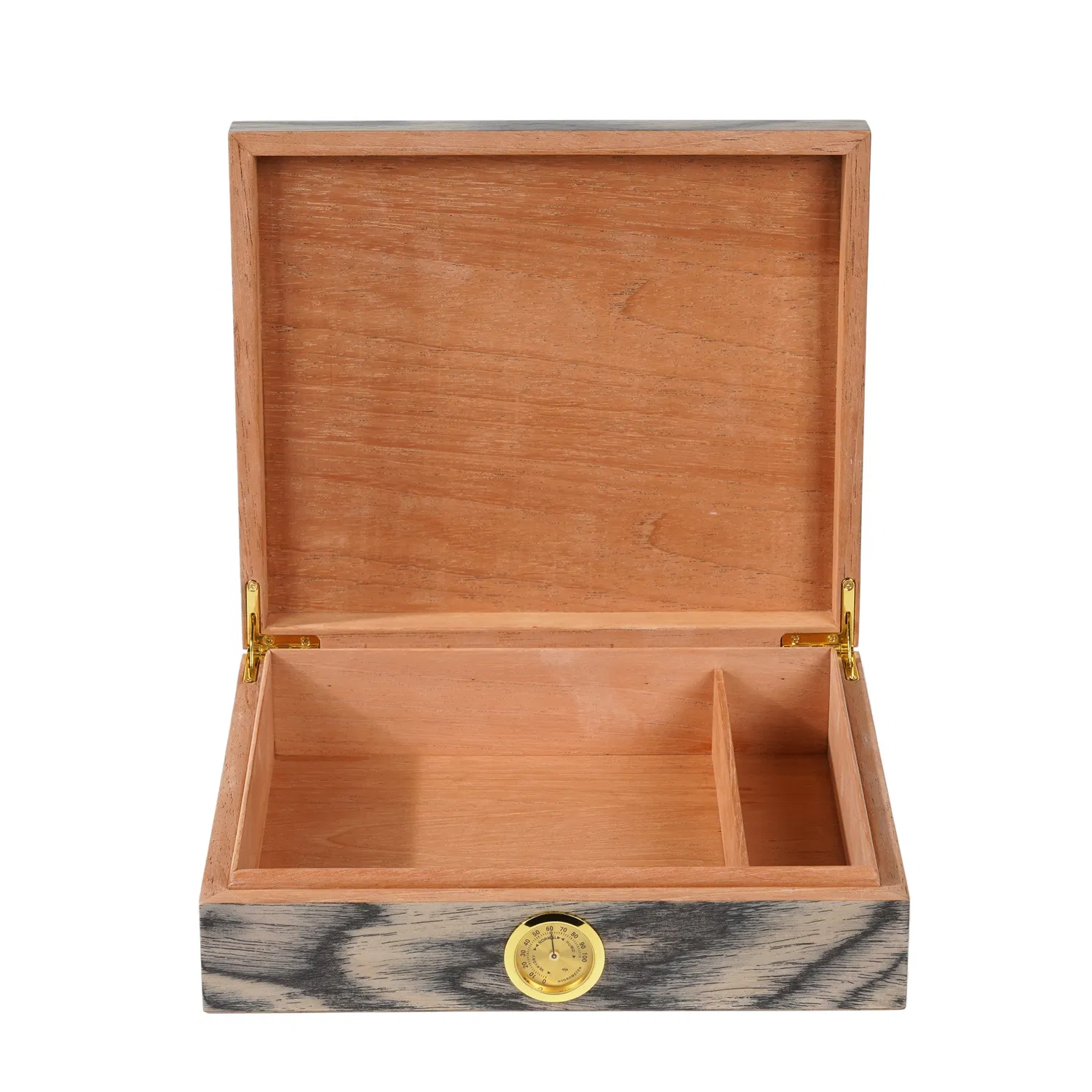 Premium Wooden Cigar Humidor Storage Gift Packaging Box Cigarette Case with Humidor and Accessories