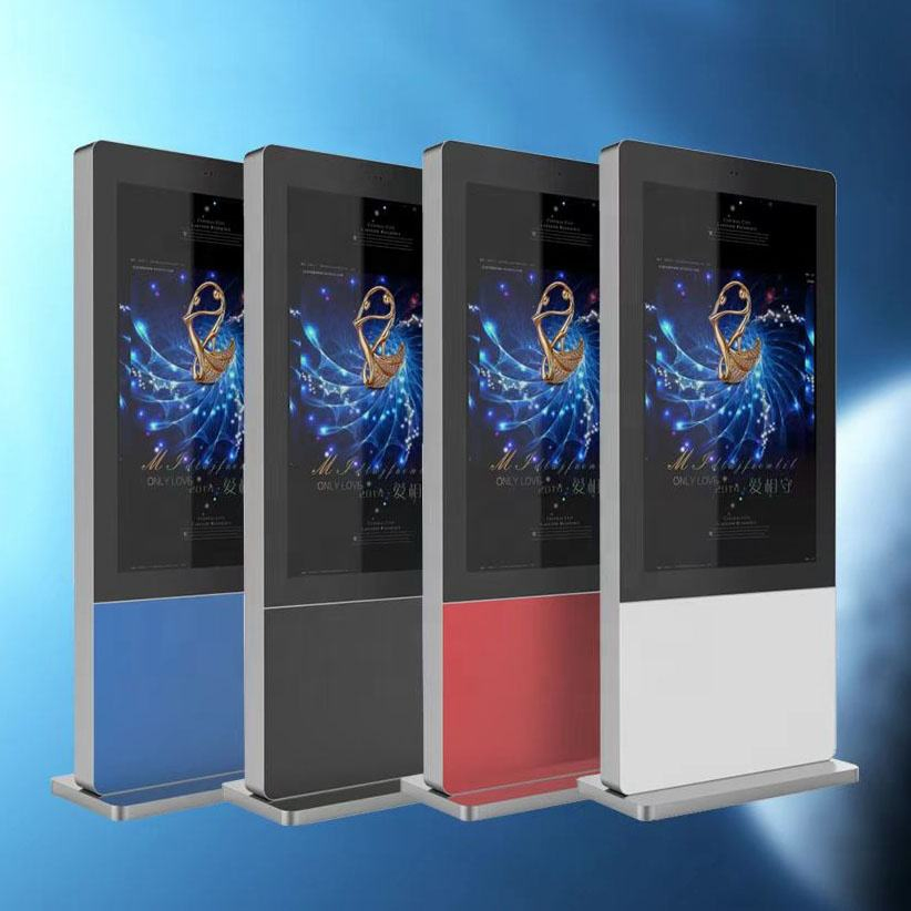 Factory Hot Sales LCD Display Screen Waterproof IP65 Advertising Player Kiosk Vertical Totem Outdoor Digital Signage