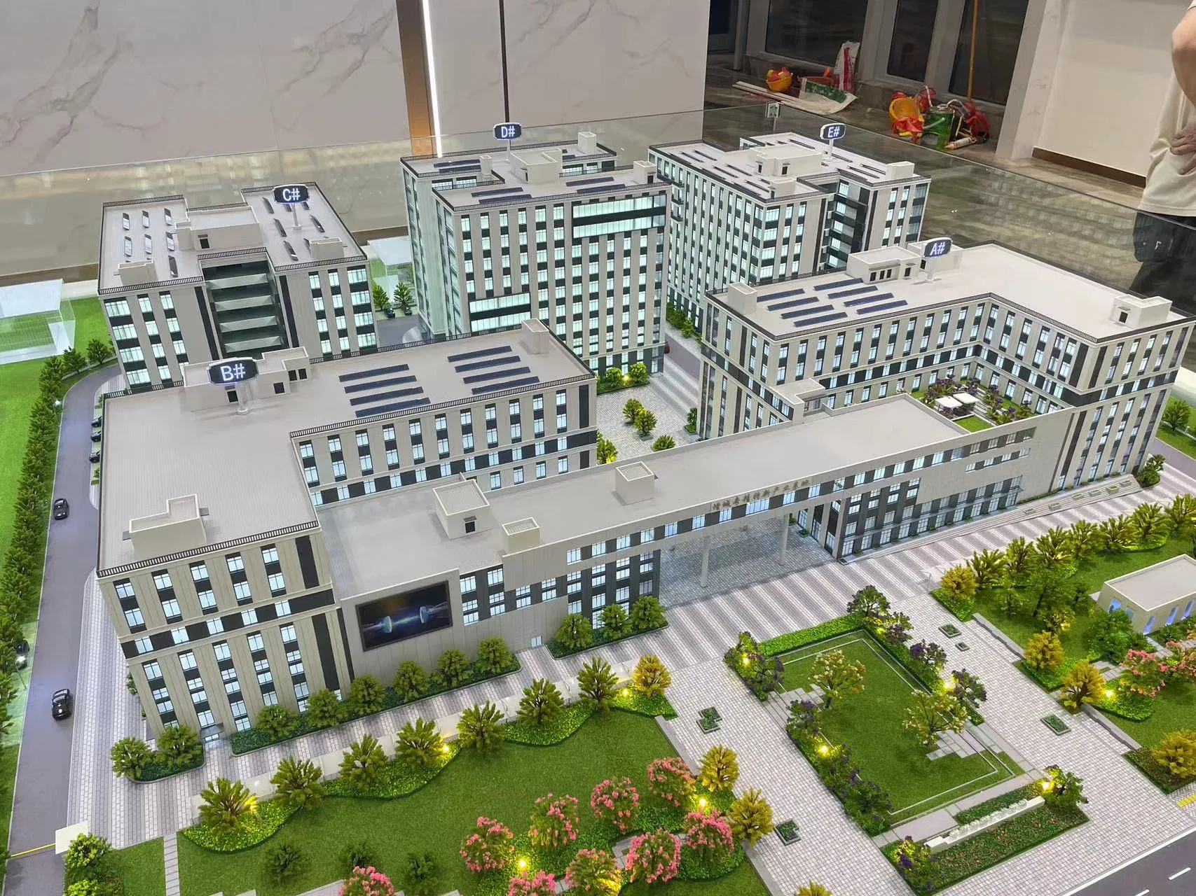 3D Customized Industrial Park Project Planning and Layout Architectural Model Making