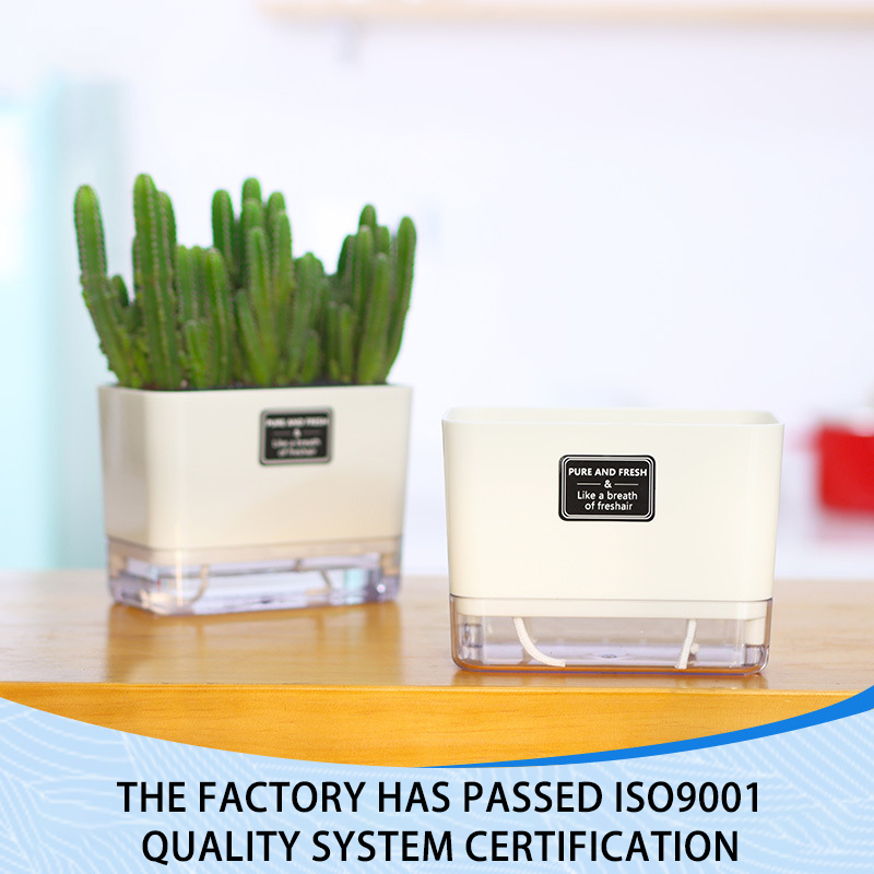 Горшок для растений двухслойный магнитный с автополивом