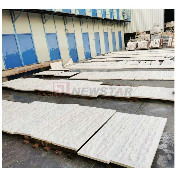 Natural Stone Split Honed Surface Cream Bello White Limestone Floor and Wall Tiles