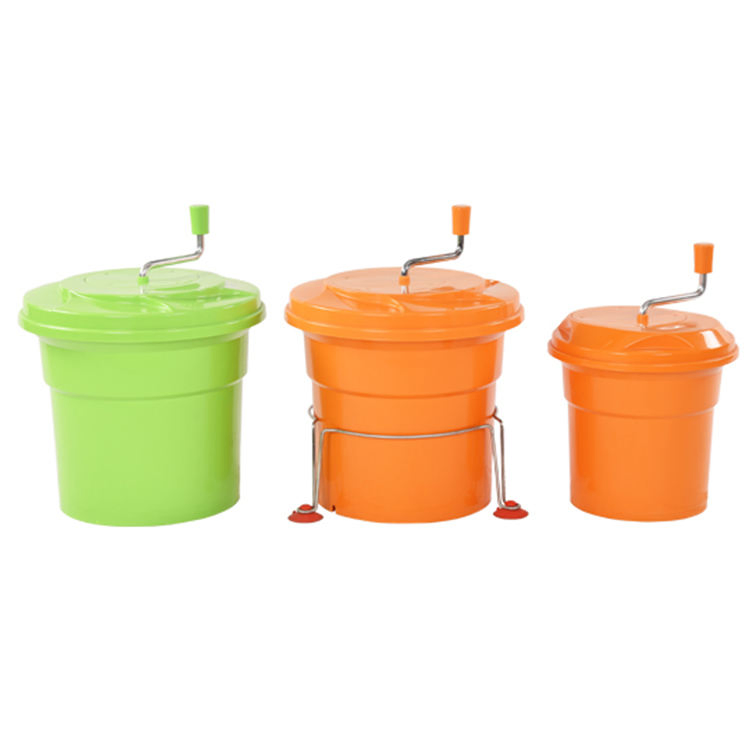 Wholesale Salad Carousel Plastic Vegetable Dryer Salad Spinner Hand Manual Vegetable Strainer