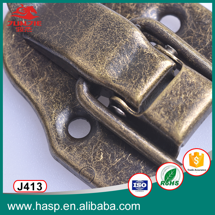 Manufacturer Box Hardware Accessories Latch Lock Customized Bronze-Colored Luggage Latch Lock J413