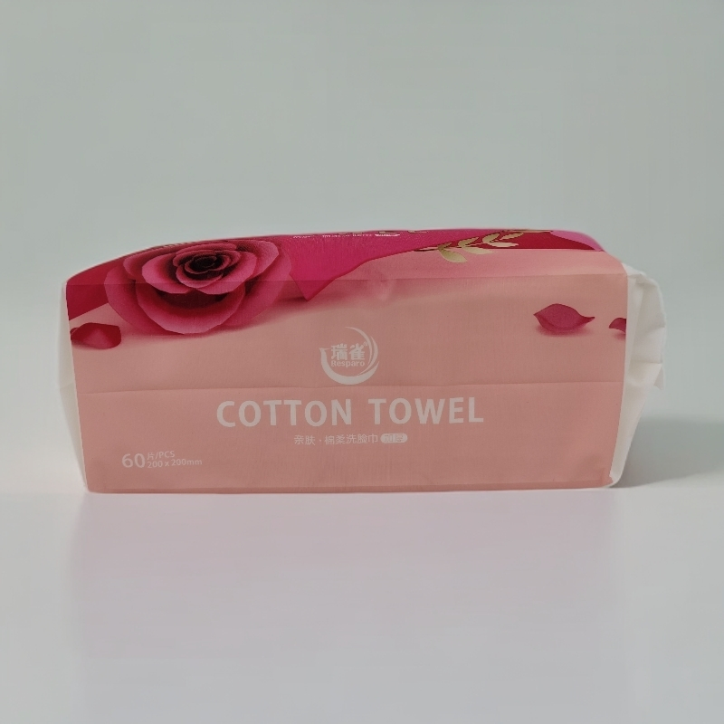 Disposable Facial Tissues Soft Natural Cotton Facial Towel for Daily Use and Makeup Removal