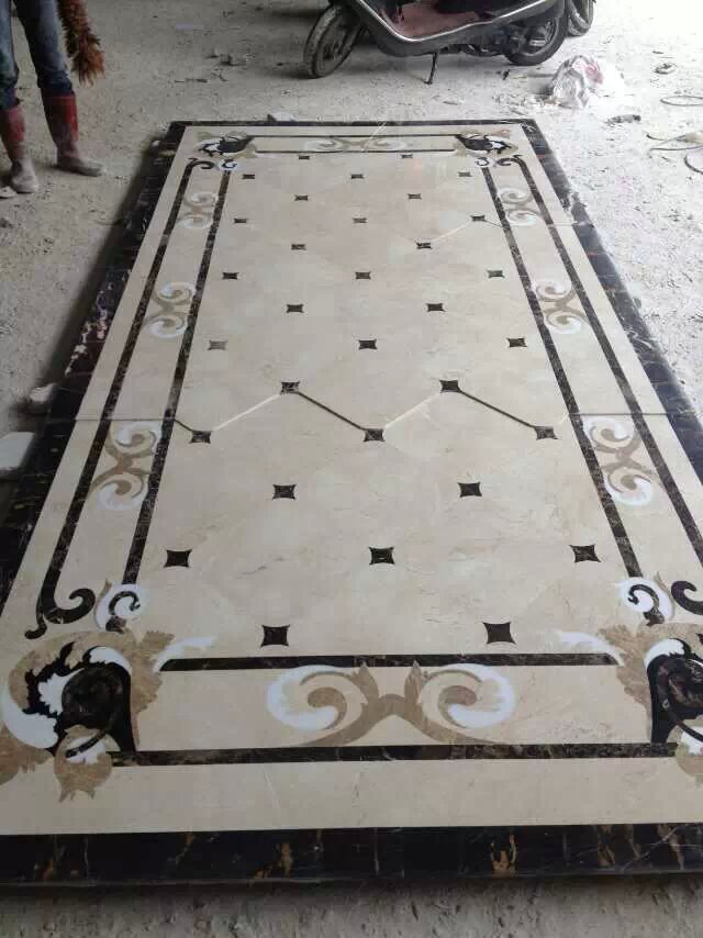 Mosaic Floor Tile, Round Pattern Marble Stone Mosaic