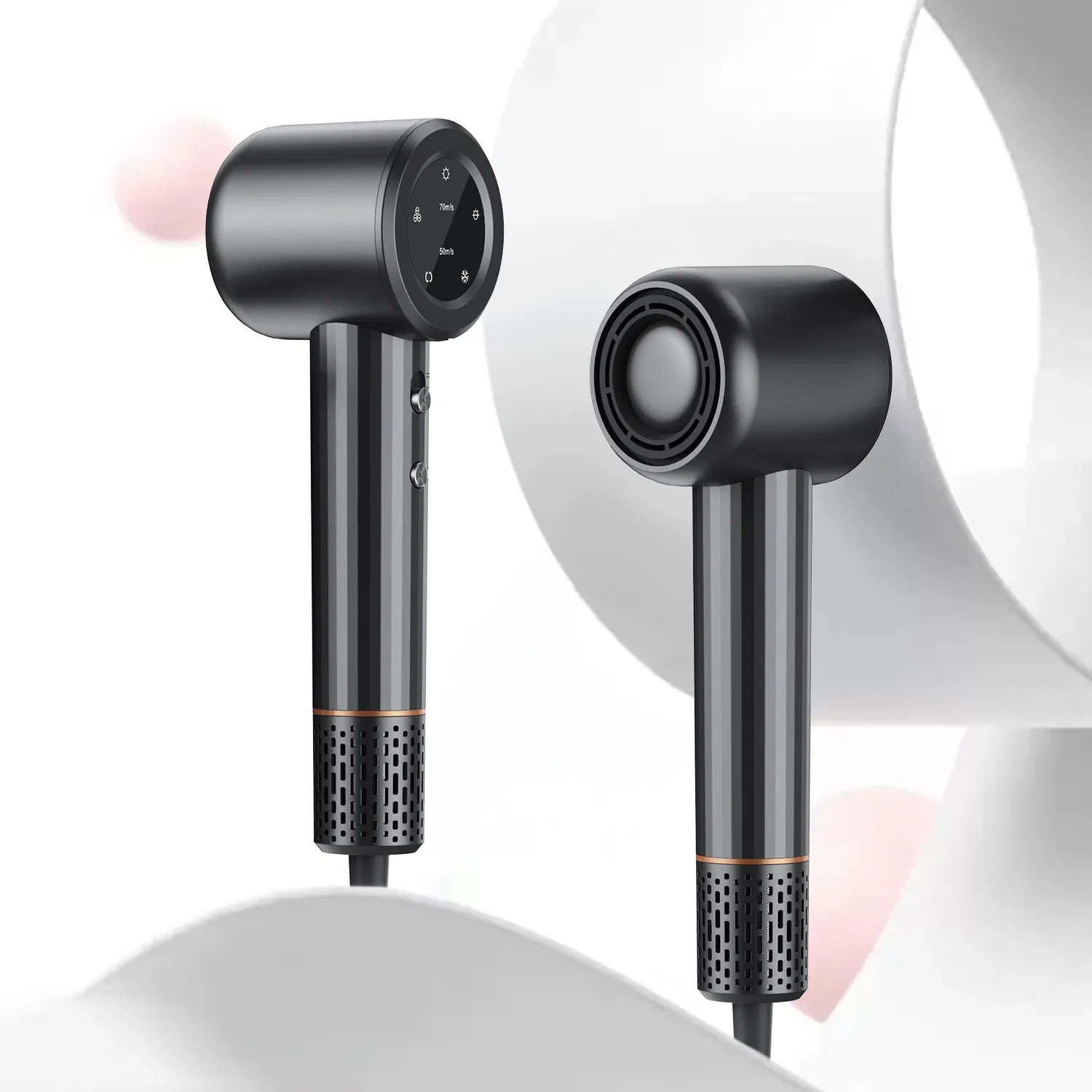 Portable Large Battery Capacity Fast Blow Styler Hair Dryer for Travel Use