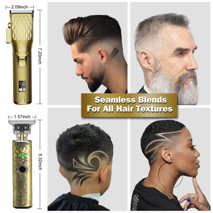 Professional Barber Shop Cut Household Men's Travel Frendly Electric Trimmer Set