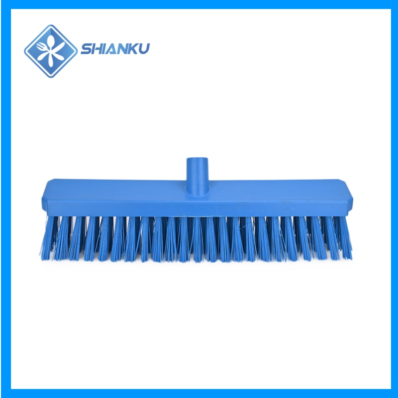 Shianku Food Grade Commercial Push Brush Broom Plastic Push Sweeping Broom Head