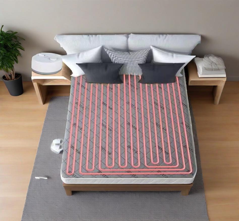 1688 Wholesaler Fashion 220V Temperature Adjustment and Timer Electric Heated Mattress with Hot Water