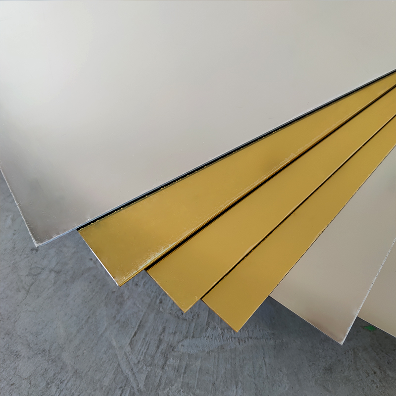 Gold Silver Mirror Acrylic Plate Manufacturer High Gloss Mirror Perspex Laminate Plate in Stock CNC Machining Parts Mirror Perspex Laminate Board