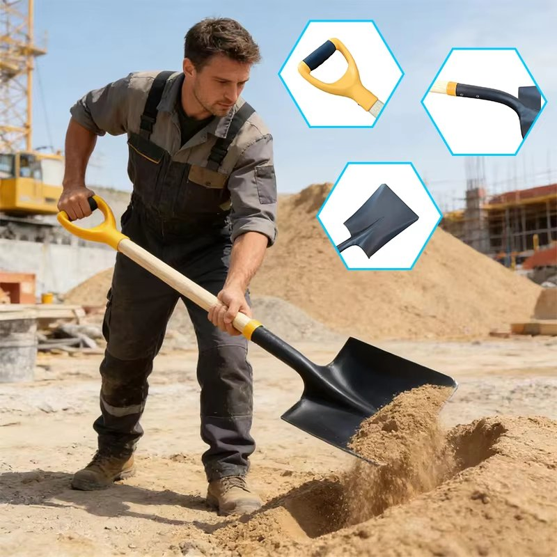 Agricultural Farm Tools D-Grip Farm Garden & Camping Use Garden Shovel