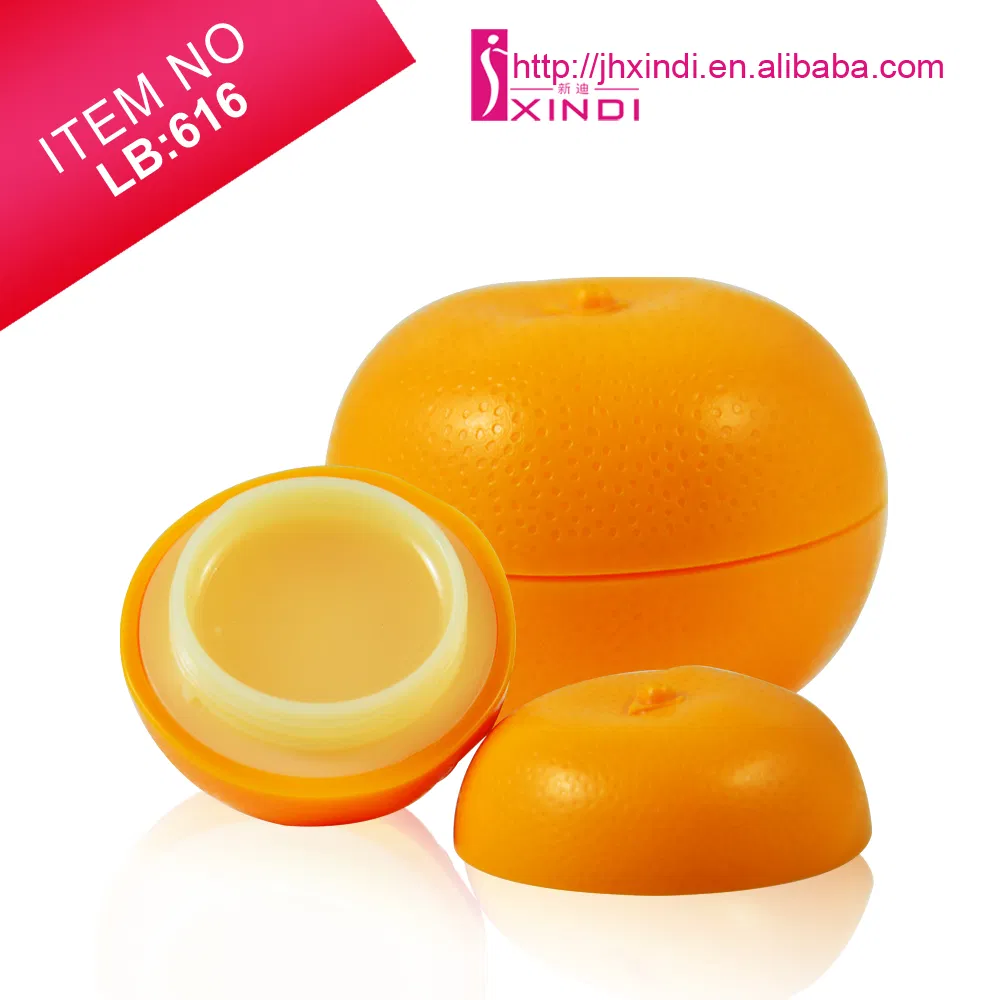 Organic Moisture Cheap Moisture Orange Shape Lip Balm