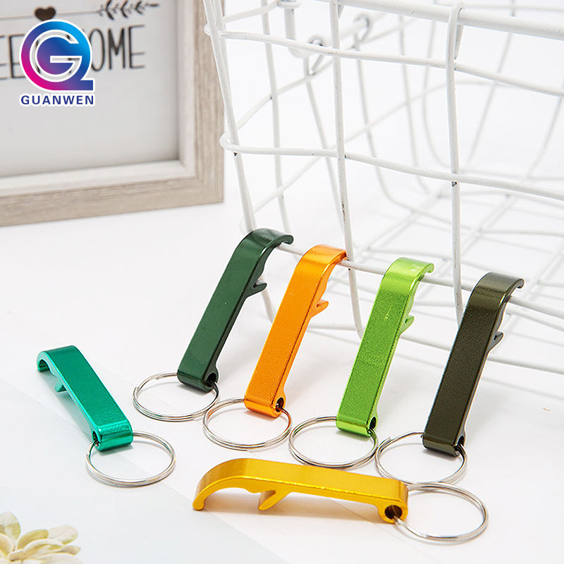 Customized Destapadores De Cerveza Metal Aluminum Beer Bottle Opener Keychain with Your Logo Custom Keychain Bottle Opener