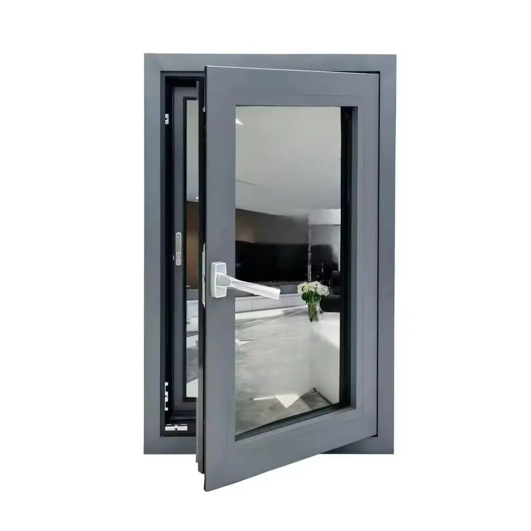 Modern Standard Size Custom Aluminum Frame Swing Bathroom Awning Casement Window