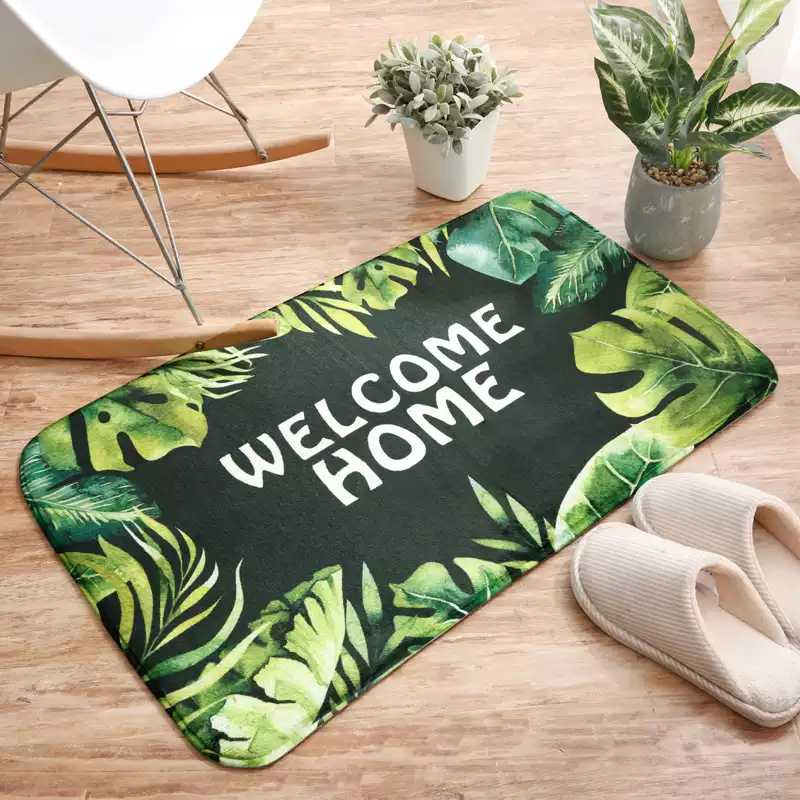Economical Comfortable Washable Dustproof Eco Friendly Printing Room Mat, Kitchen Mat, Bath Mat