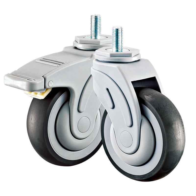 High-Performance Medical Plate Caster 5 in Wheel Dia. Type a