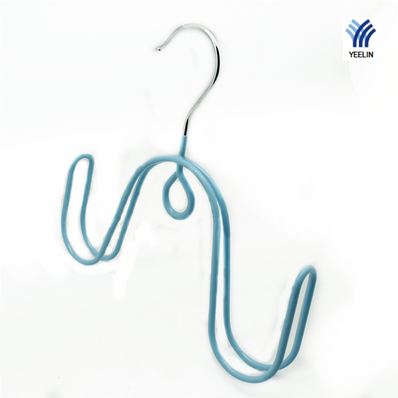 Metal Wire Shoes Hanger with PVC Coating