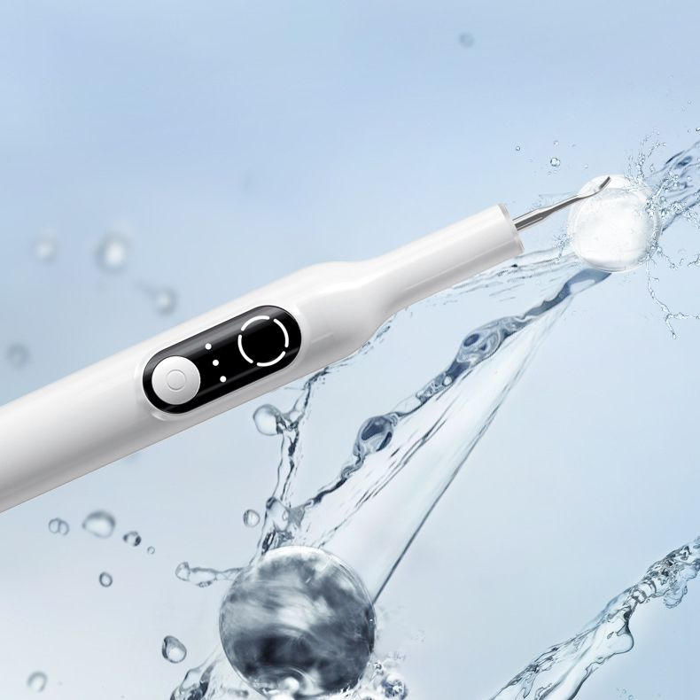Ultrasonic Tooth Cleaner Household Oral Calculus Remover Tartar Remover with LED Lighting