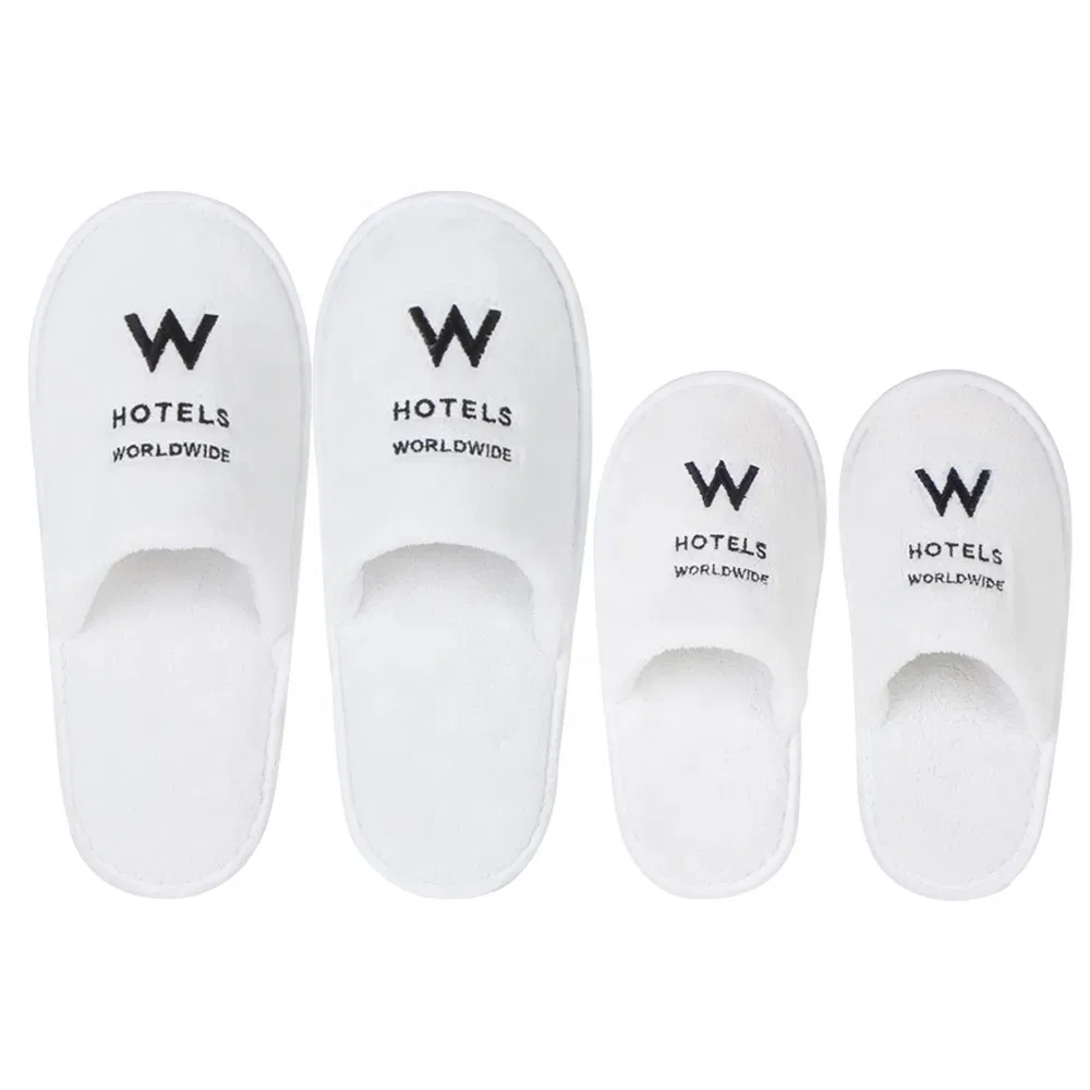 Disposable Premium Towel Hotel Slipper with Private Logo for Hotel or SPA