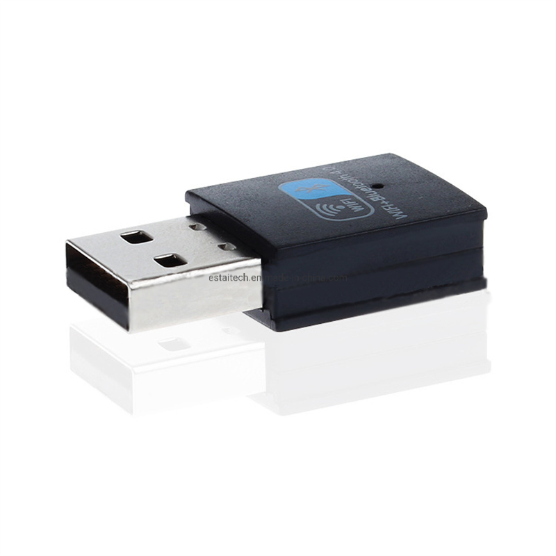 WiFi Bluetooth 4.0 USB Dongle Adapter Bluetooth Transmitter and Receiver for Windows 7 and Above