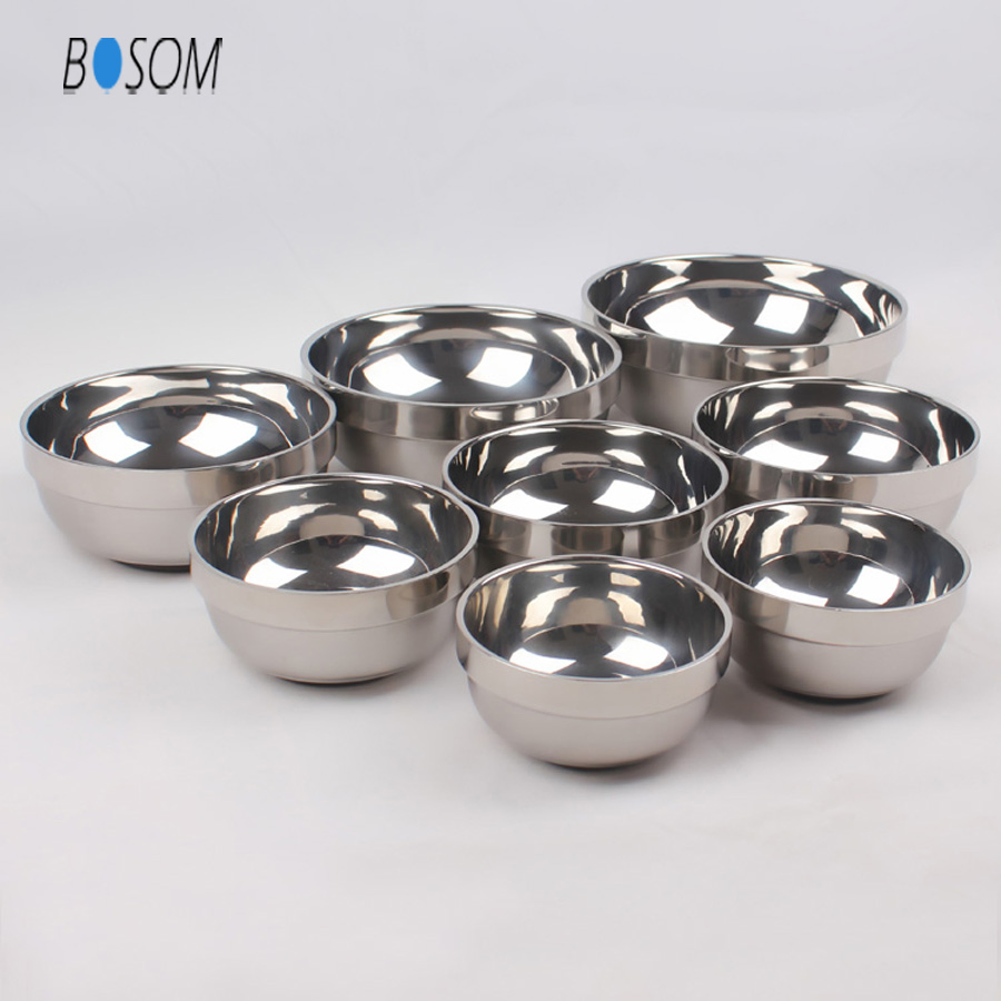 304 Stainless Steel Bowl Kitchenware Decorative Belly Shape Bowl for Meal