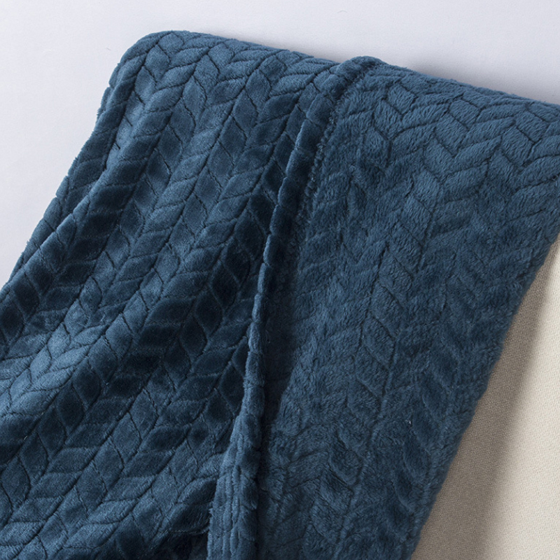 Custom Bed Soft Polyester Double Side Multi-Purpose Throw Flannel Fleece Blanket