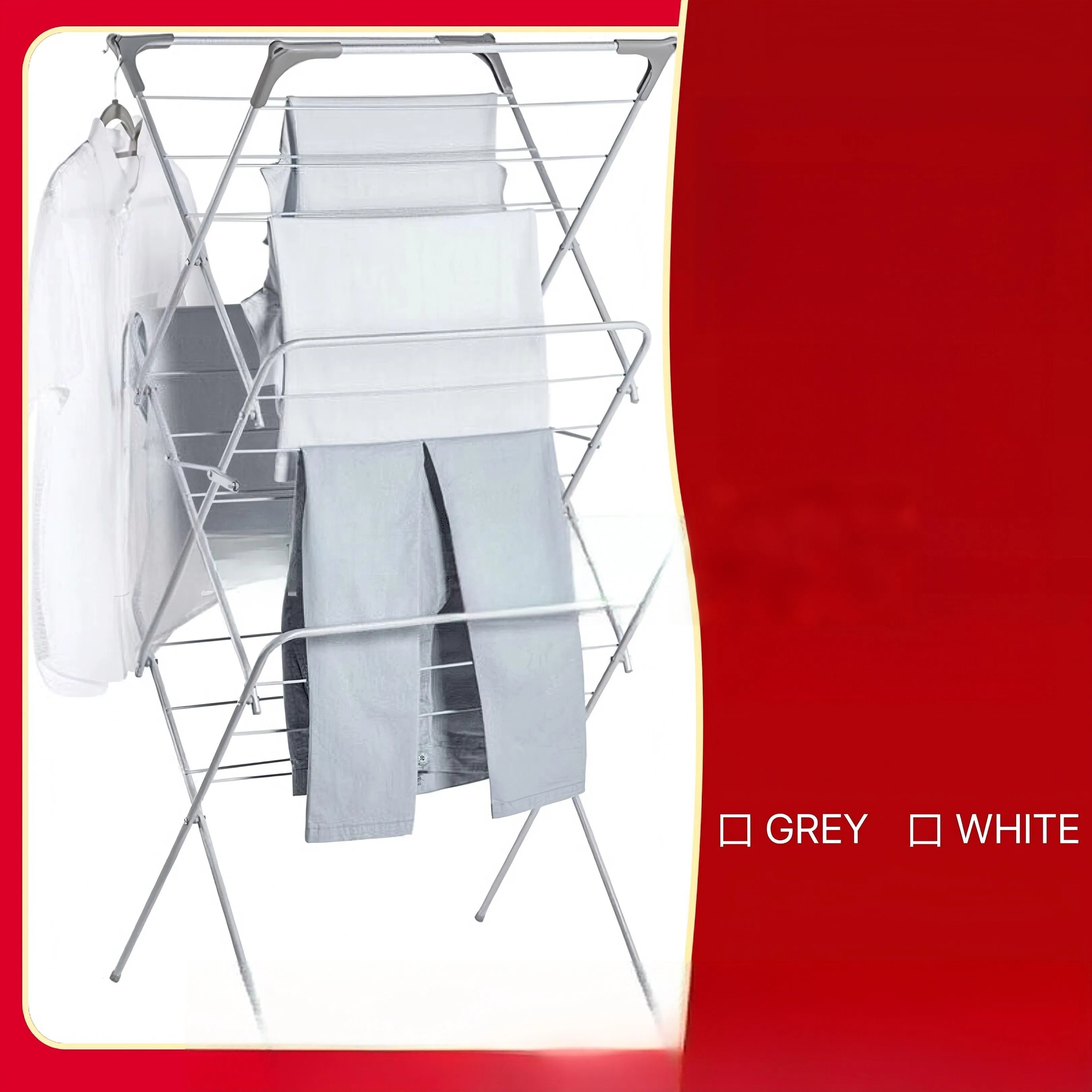 Foldable Clothes Drying Rack British Style 3 Tier Towel Rack Bathtub Drying Rack Telescopic Floor Laundry Rack