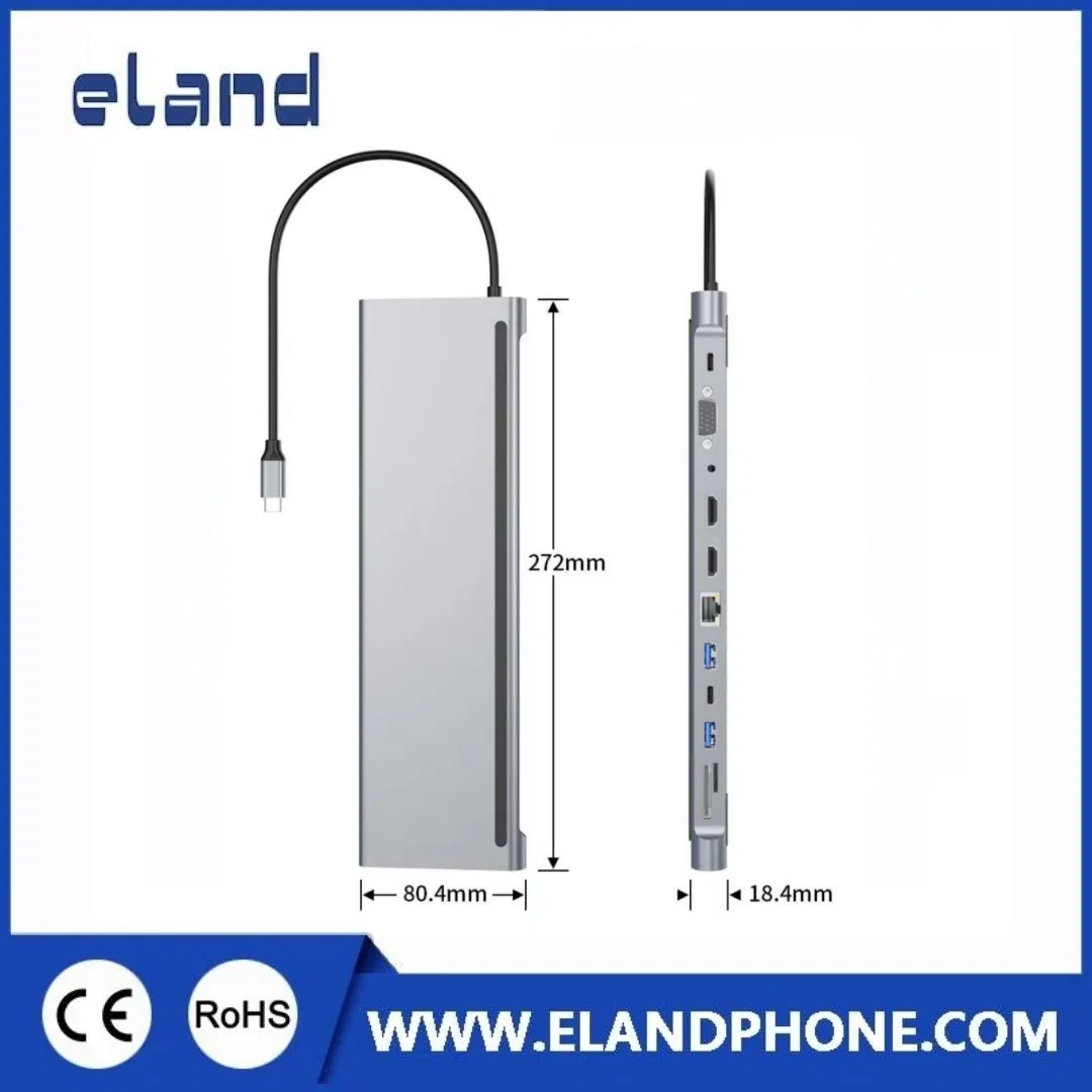 12 in 1 Docking Station, Type C Hub