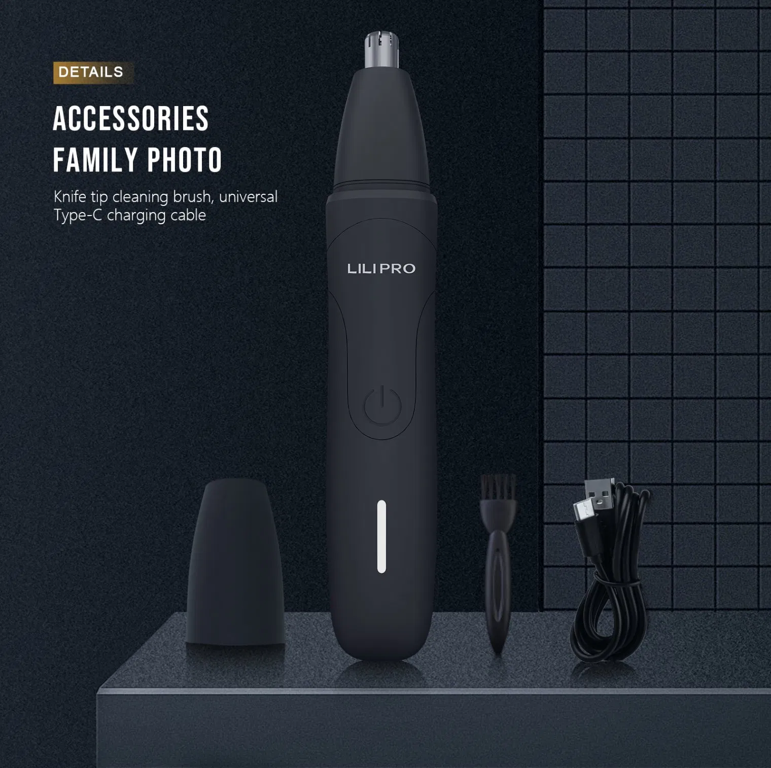 Lilipro N1 Ear and Nose Hair Trimmer for Men Rechargeable Electric Nose Hair Trimmer