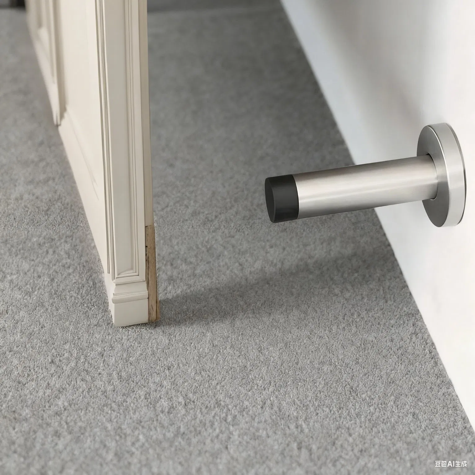 Durable Wall Mounted T Shape Door Stopper - Stainless Steel 304