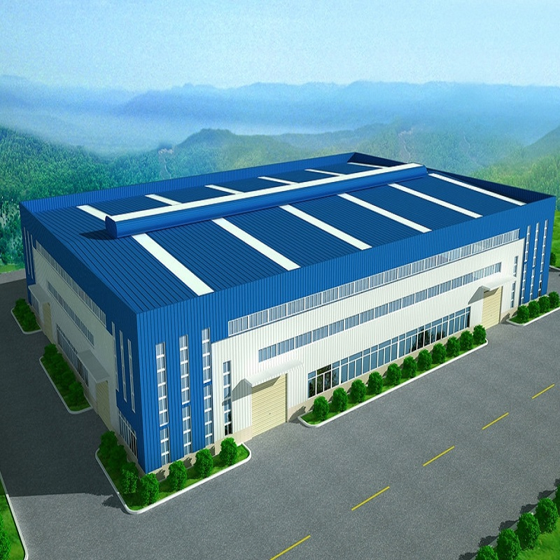 Pre-Engineer Hop Galvanized Steel Column Steel Structure Warehouse Building
