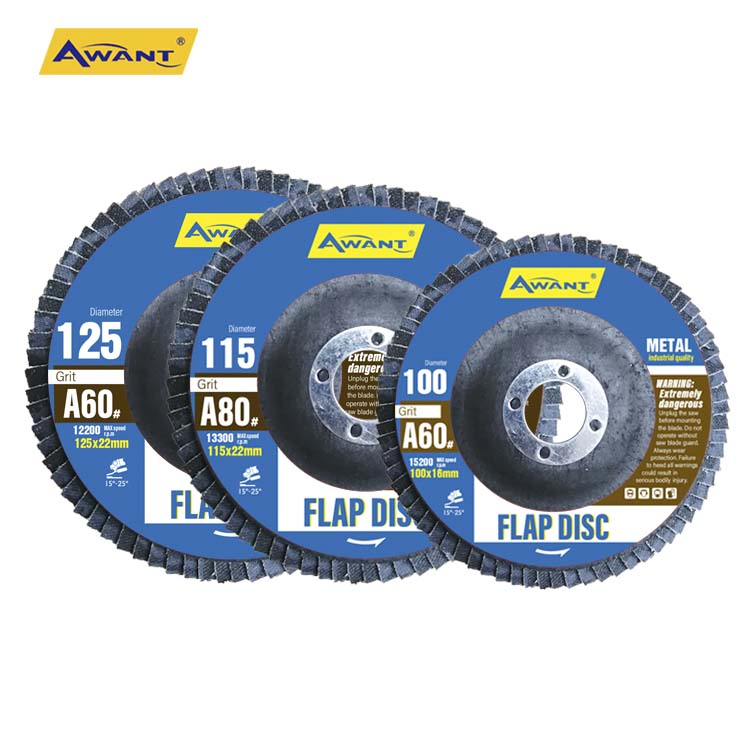 5 Inch 125mm Aluminium Effectual Green Flap Disc for Stainless Steel Metal