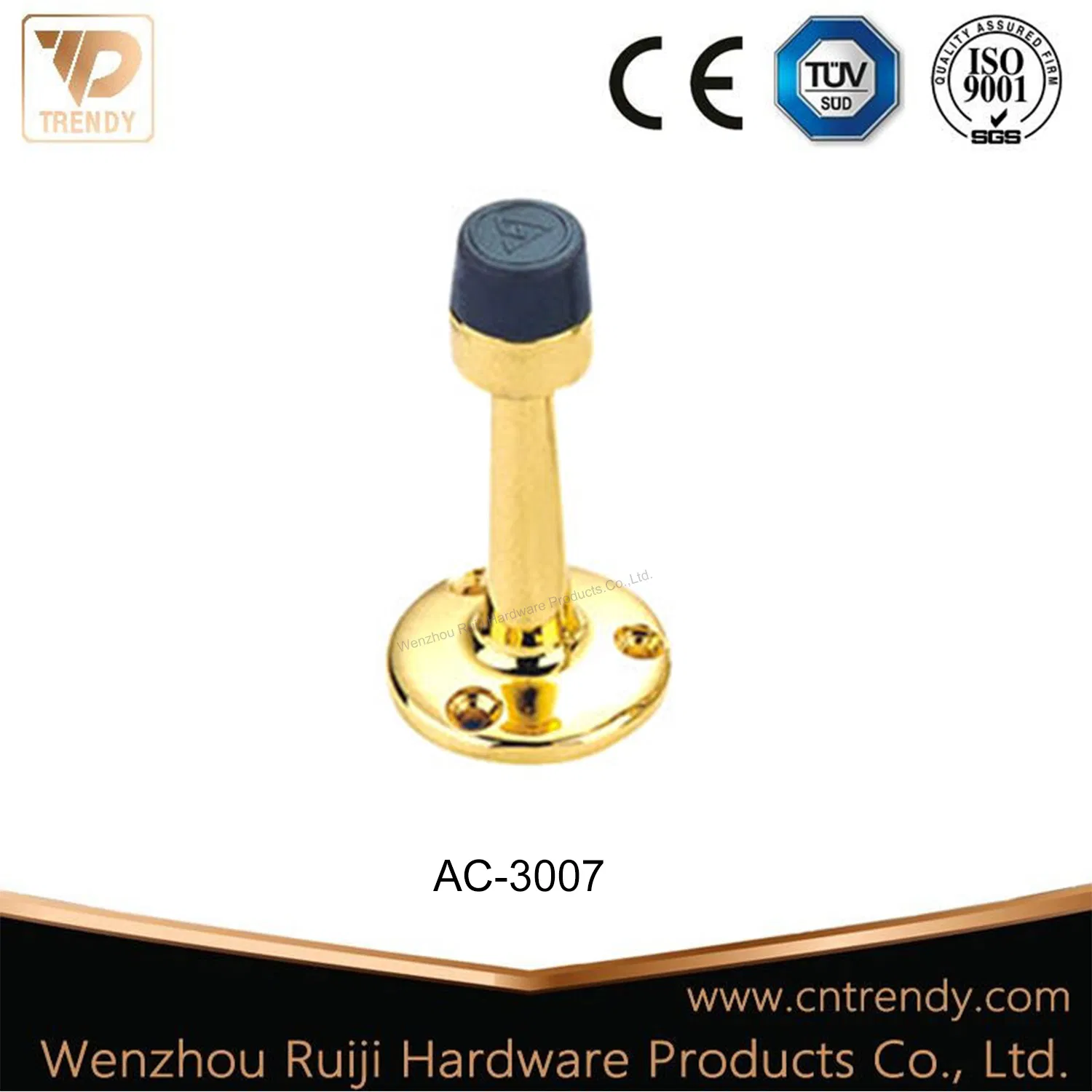 Good Quality Security Door Guard Satin Nickel Zinc Door Closer Hardware (AC-3007)