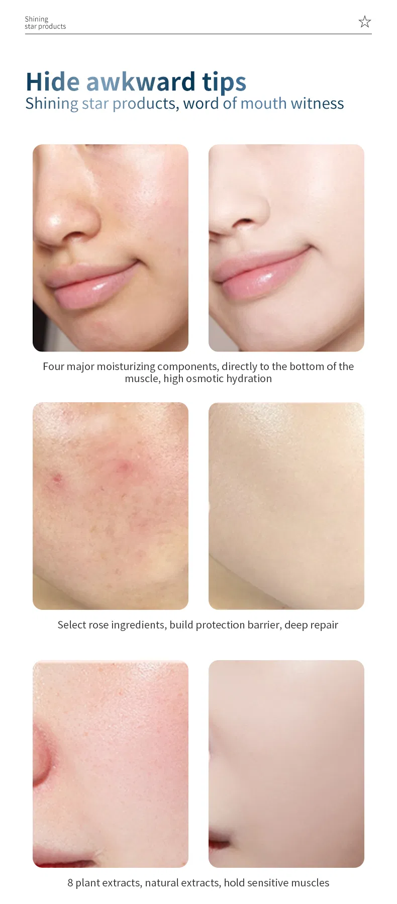 Private Label Custom Skin Care Beauty Hydrating Whitening Face Mask Sheet