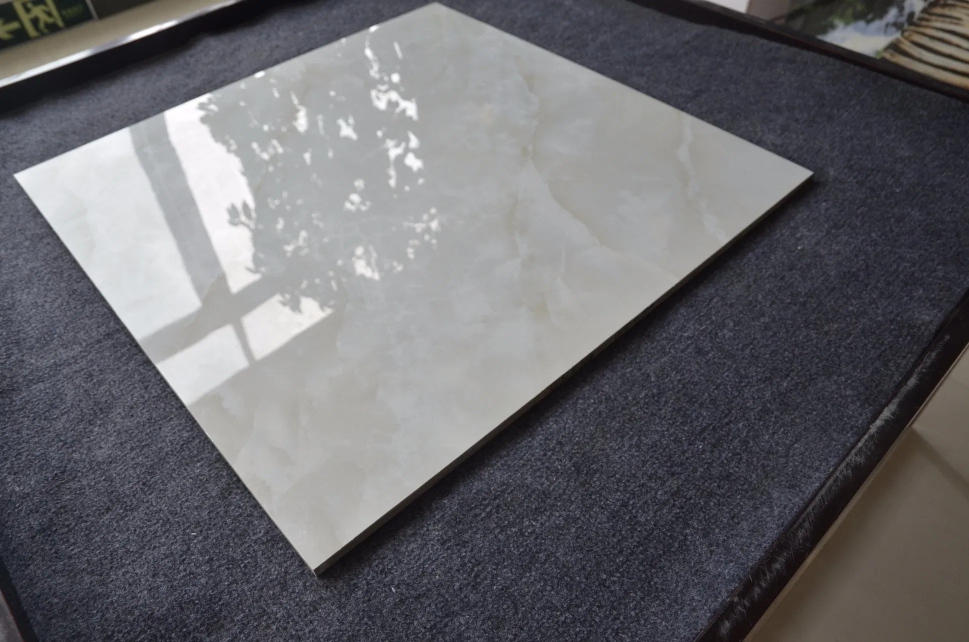 Poland Nature Style Villa Decorative White Ceramic Tile 800*800 Floor Porcelain Bathroom Kitchen Ceramic Polished Tile