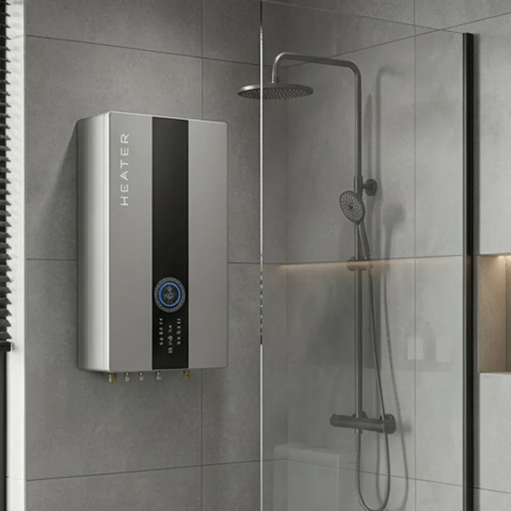 High-Performance Silver Electric Water Heater for Instant Hot Water Needs