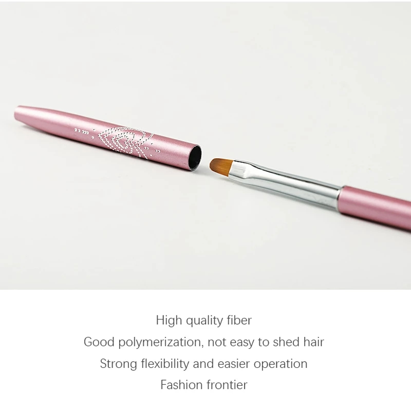 Professional Nail Art Painting Brush UV Gel Brush Acrylic Nail Polish Brush Size 12 Style About Metal+Nylon OPP