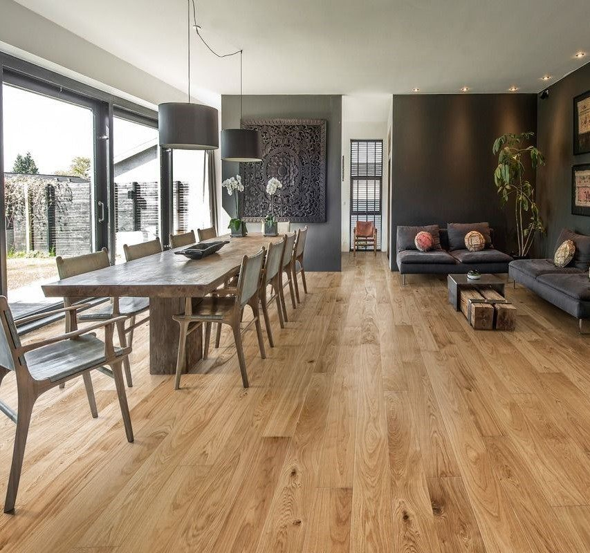 Водостойкий ламинат 8-12 мм, дуб, белый, серый